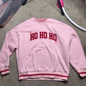 rue21 Pink Sweatshirt with Red Stripe Detail